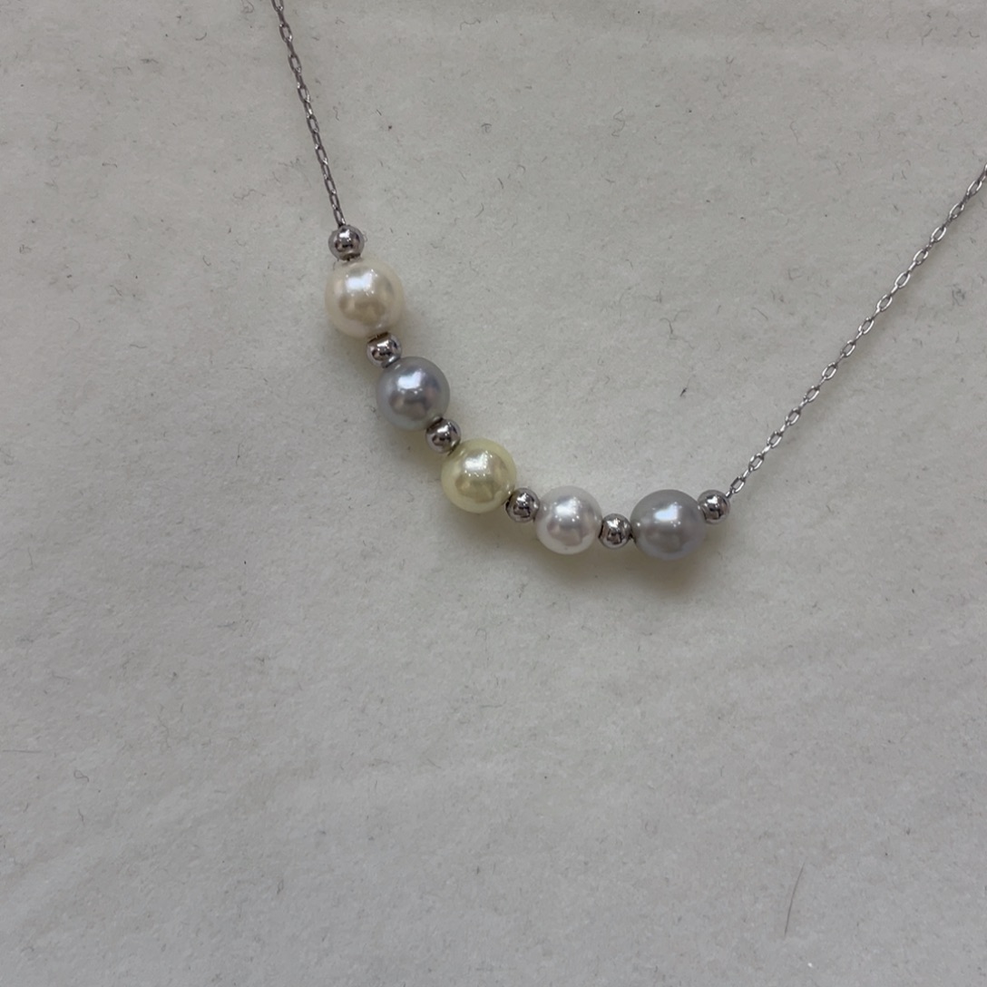项链海水珍珠银S925镶嵌