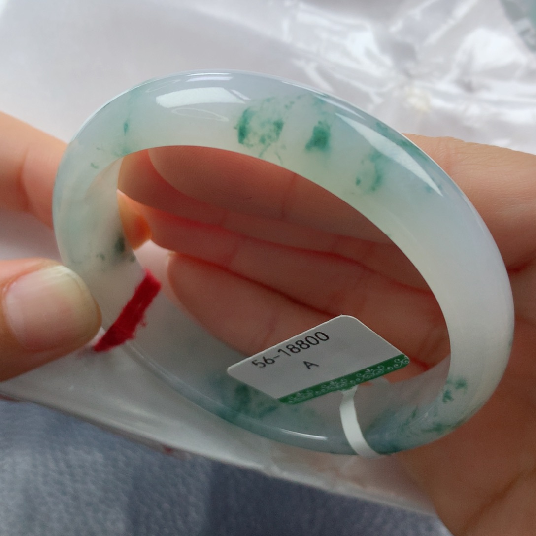 未镶嵌手镯翡翠缅甸天然翡翠A货56.3贵妃