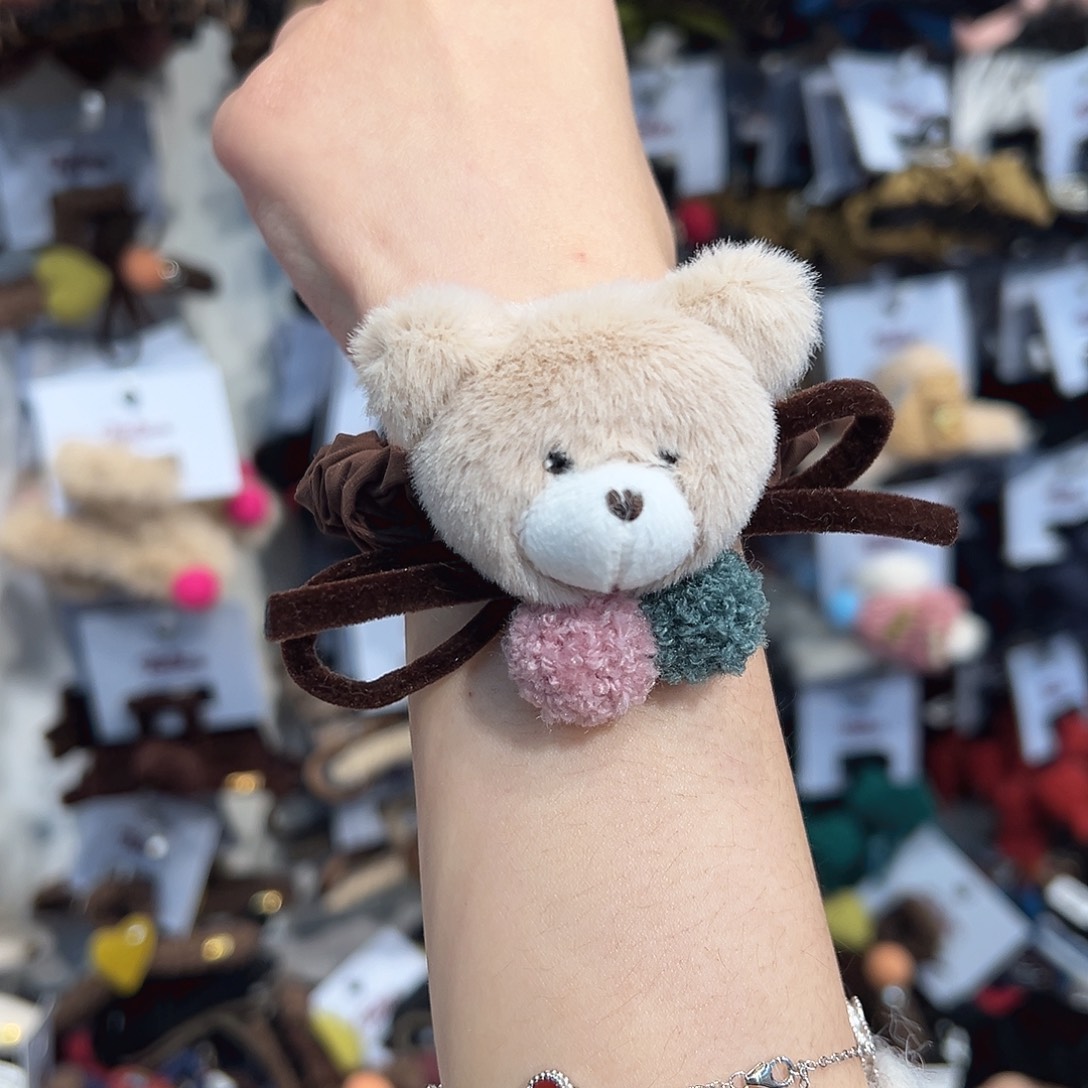 布艺铁合金小熊哦