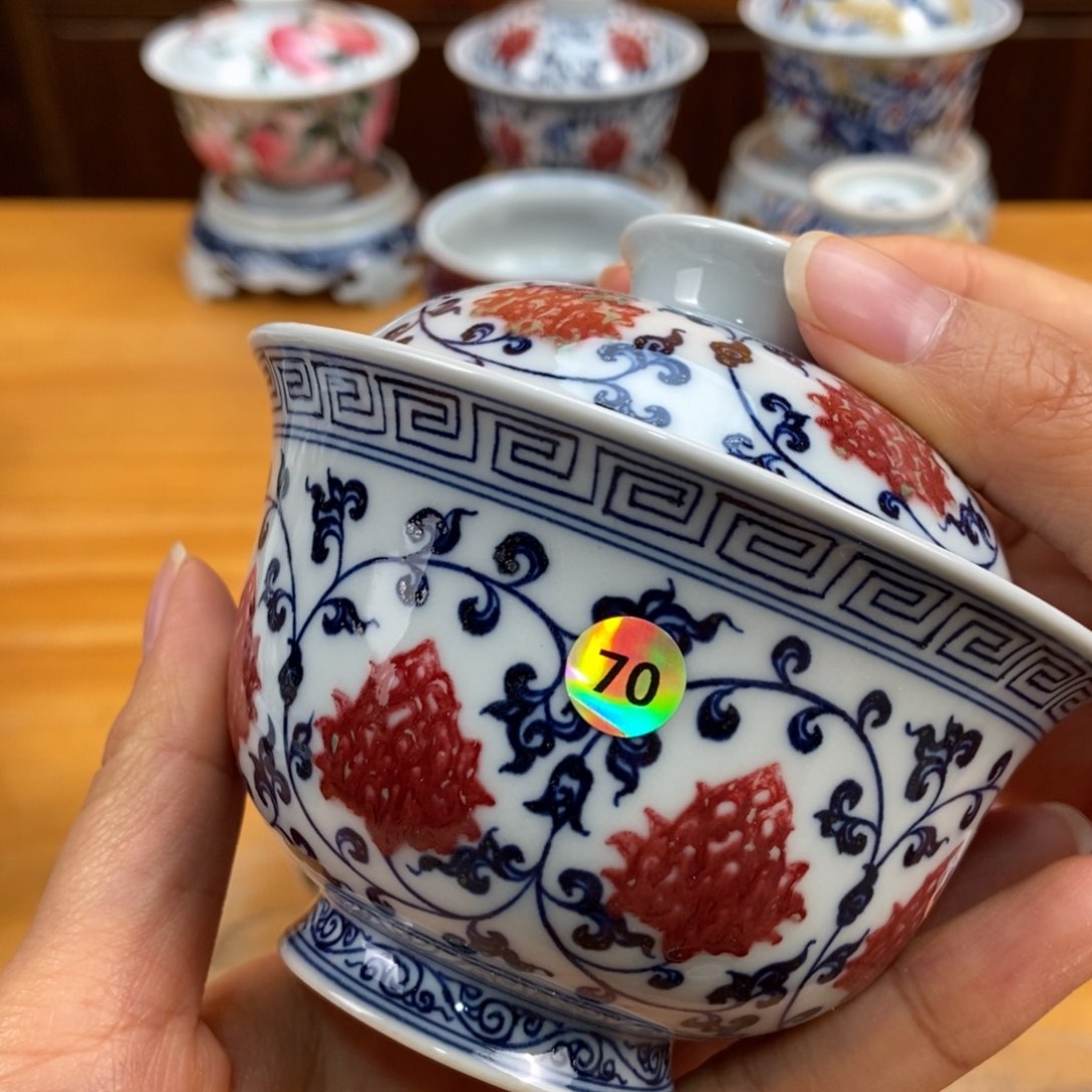 手绘现代茶具非古董