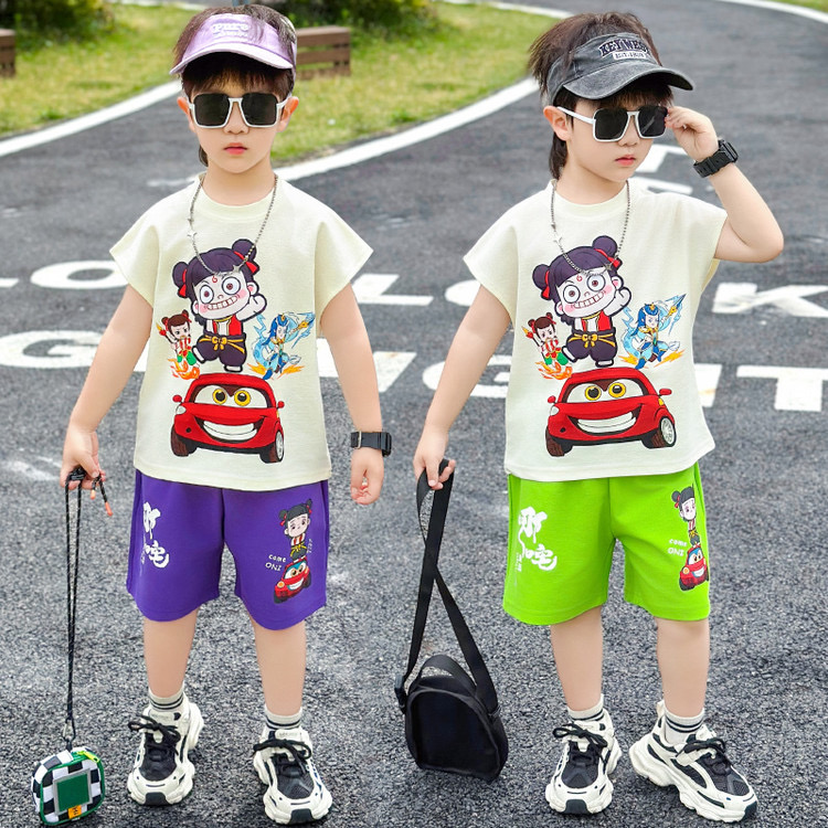 562801夏款时尚男童套装