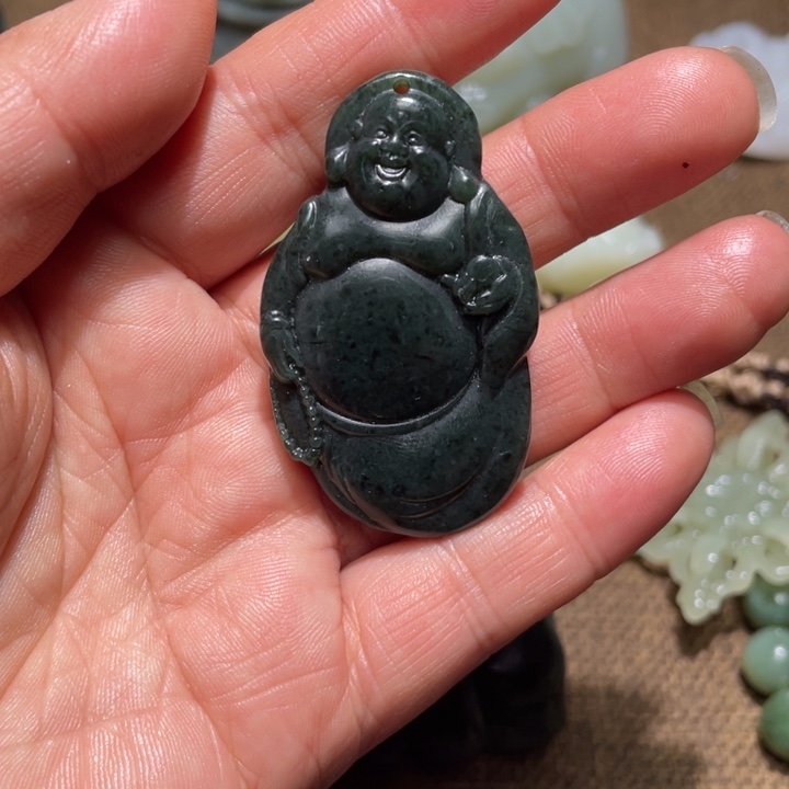 和田玉未镶嵌挂件