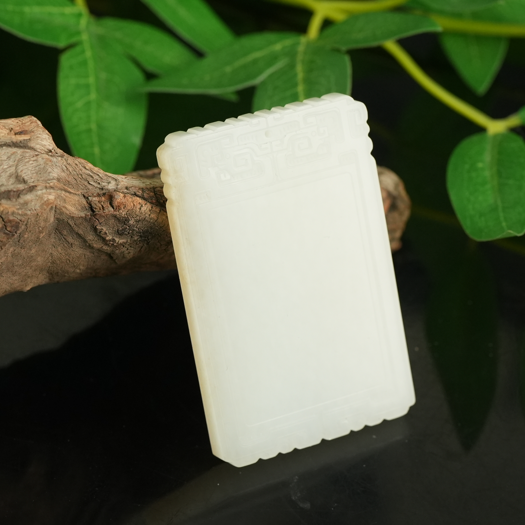 清代和田玉平安无事牌【华豫之门】ZDW250203017