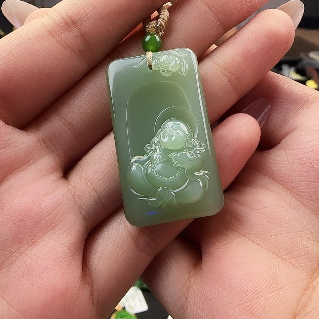 和田玉未镶嵌吊坠(不含链)