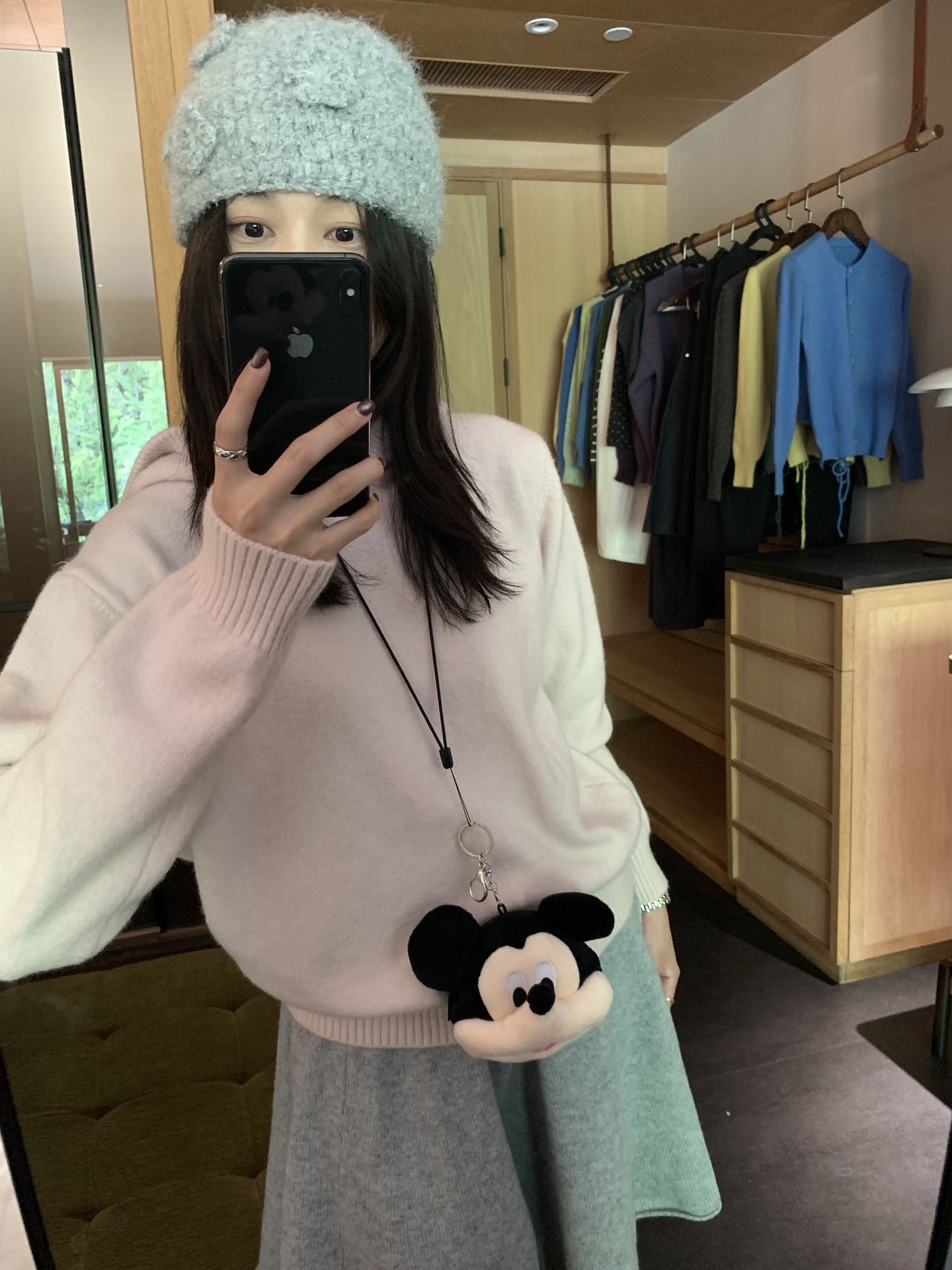 LELE-【纯色少女心】秋冬新款连帽软糯毛衣ins休闲时尚宽松