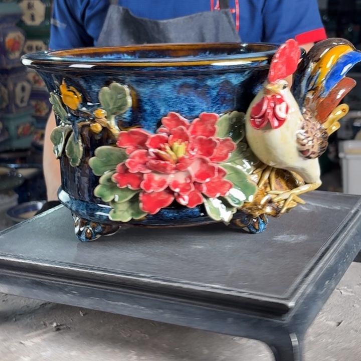 一风堂石湾花盆 内20*13