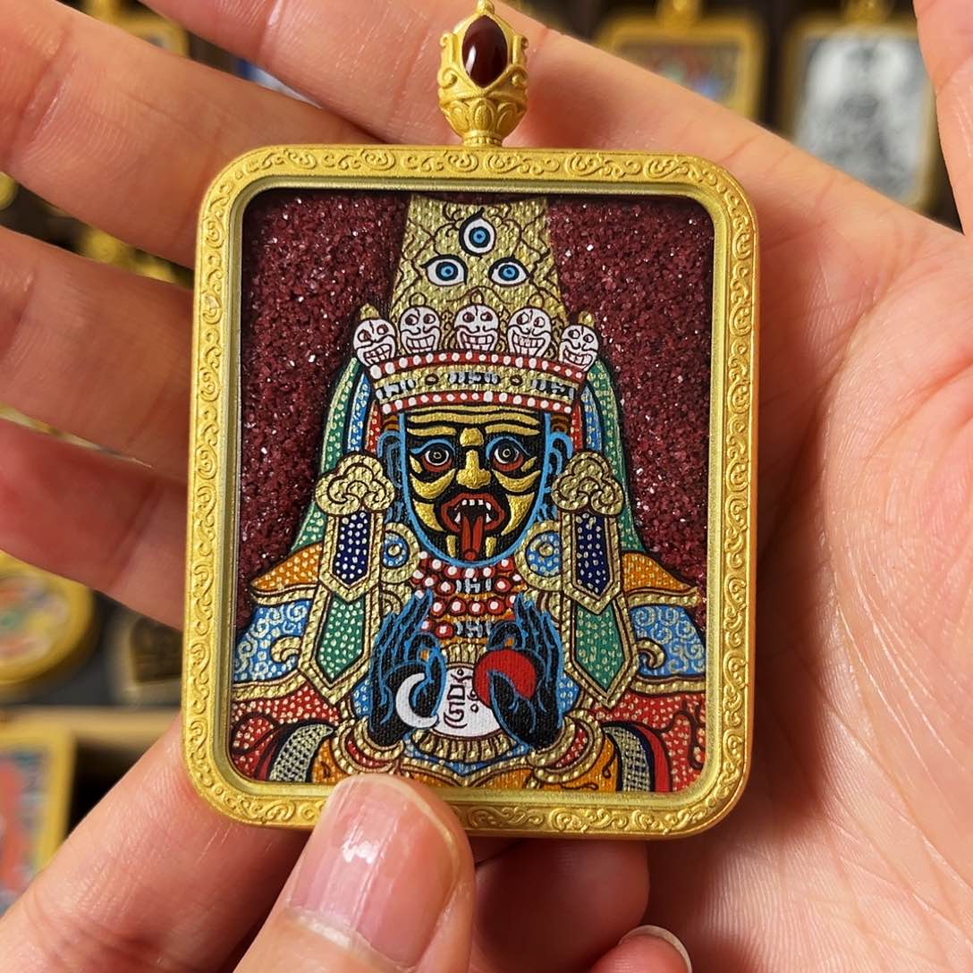 吊坠寒*青海热贡手绘扎基老师