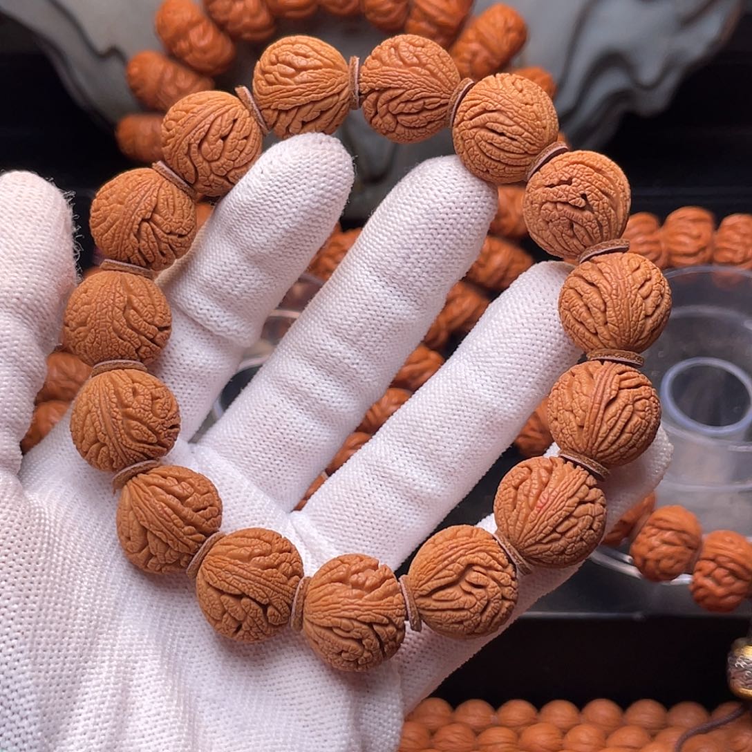 手串桃核精品绣球手串1.9