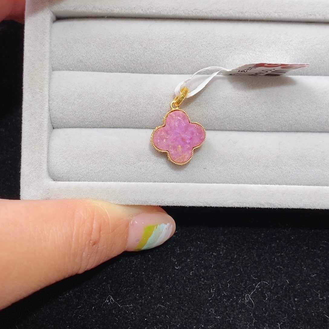 苏纪石（舒俱来）18K金镶嵌吊坠(不含链)