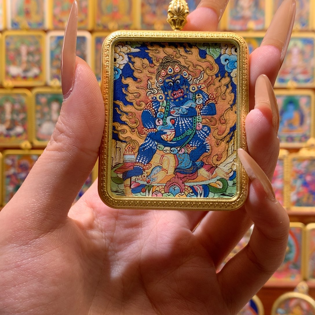 吊坠般若唐卡非遗传承