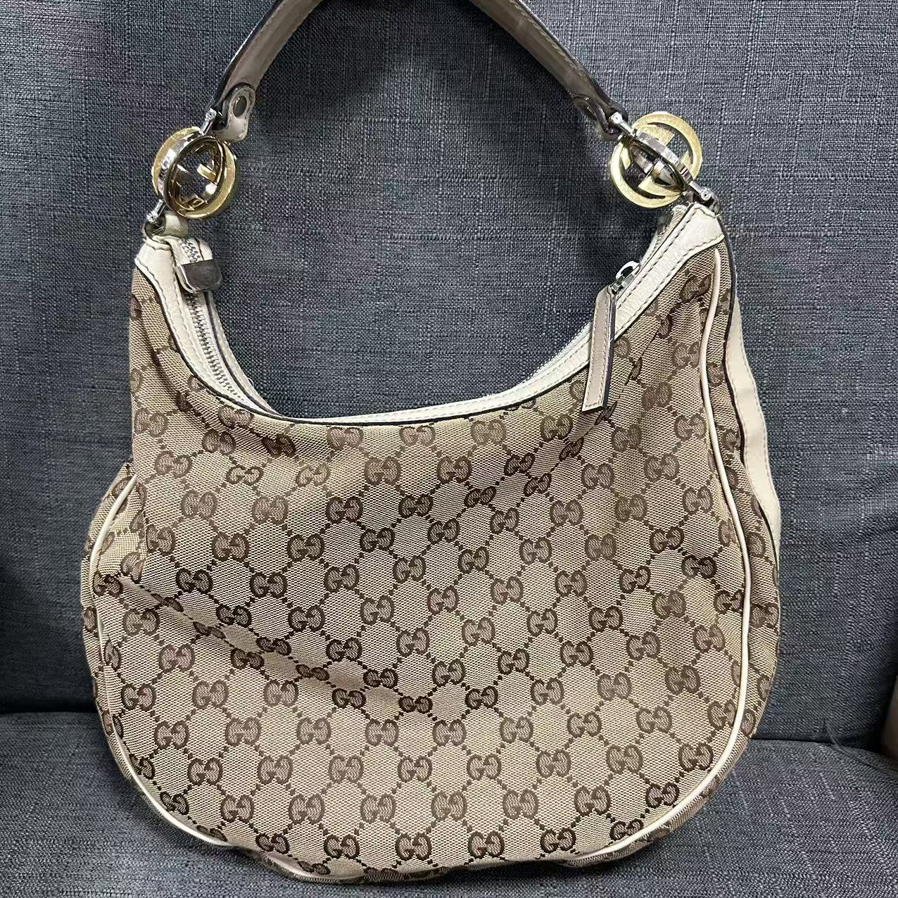 95新 GUCCI/古驰 乱乱子中古/女士/单肩包/91007