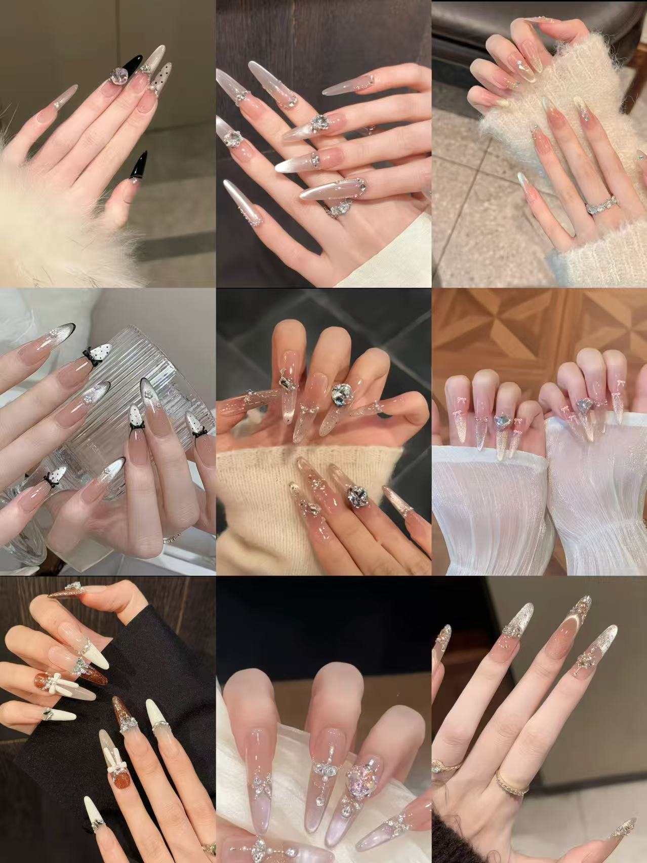 1994（福利）纯手工高级秋冬穿戴美甲猫眼爆闪