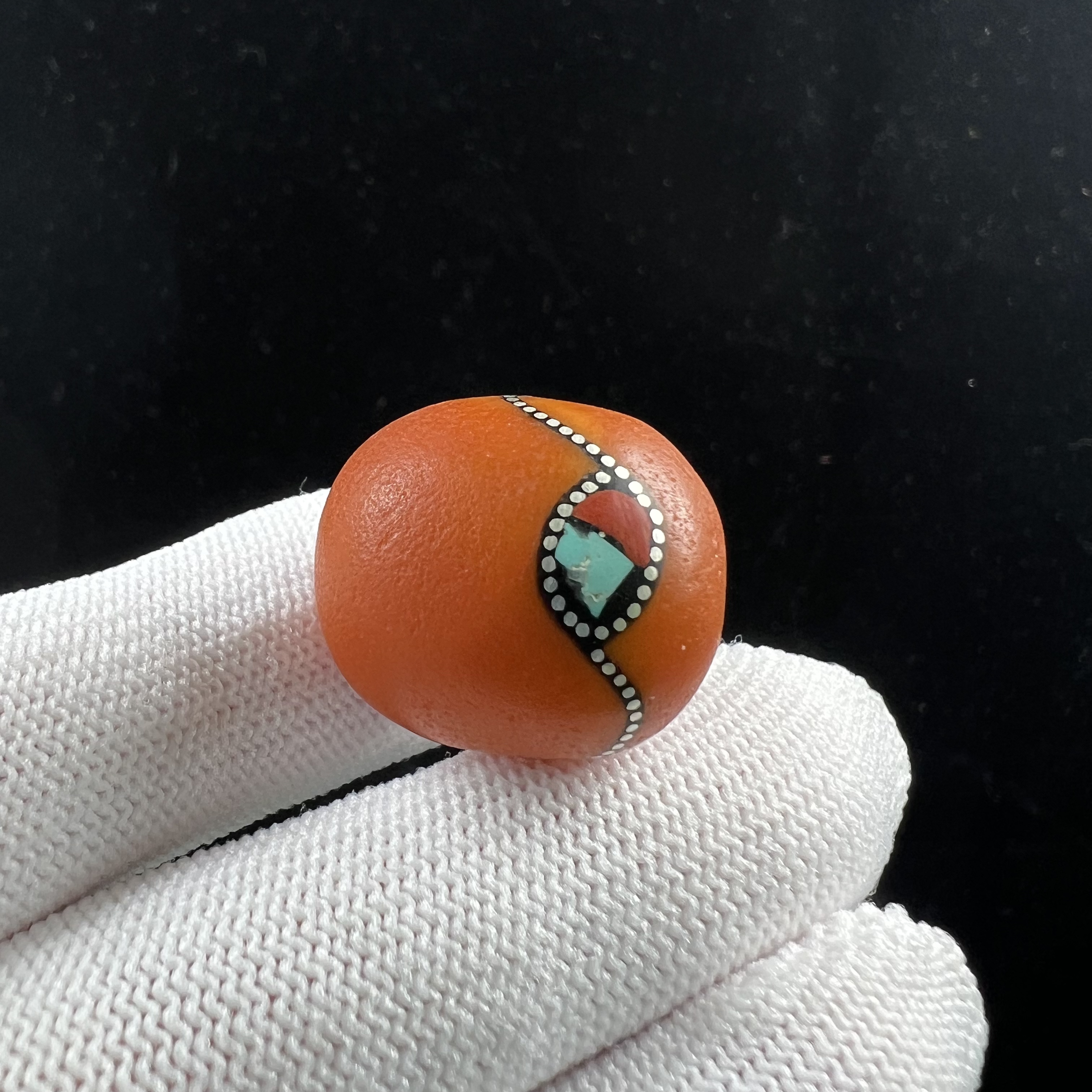 A21-45天然原矿蜜蜡 老蜡枣珠20x22mm 5.7克抖音基地质检发货