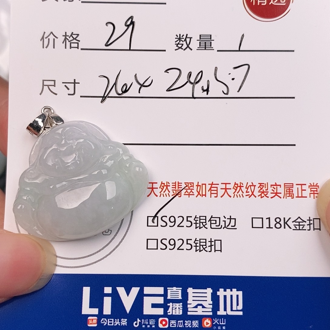 翡翠银S925镶嵌颈饰