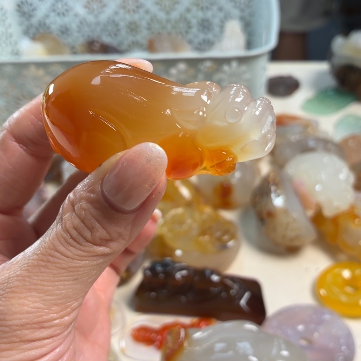 玛瑙/玉髓未镶嵌吊坠(不含链)