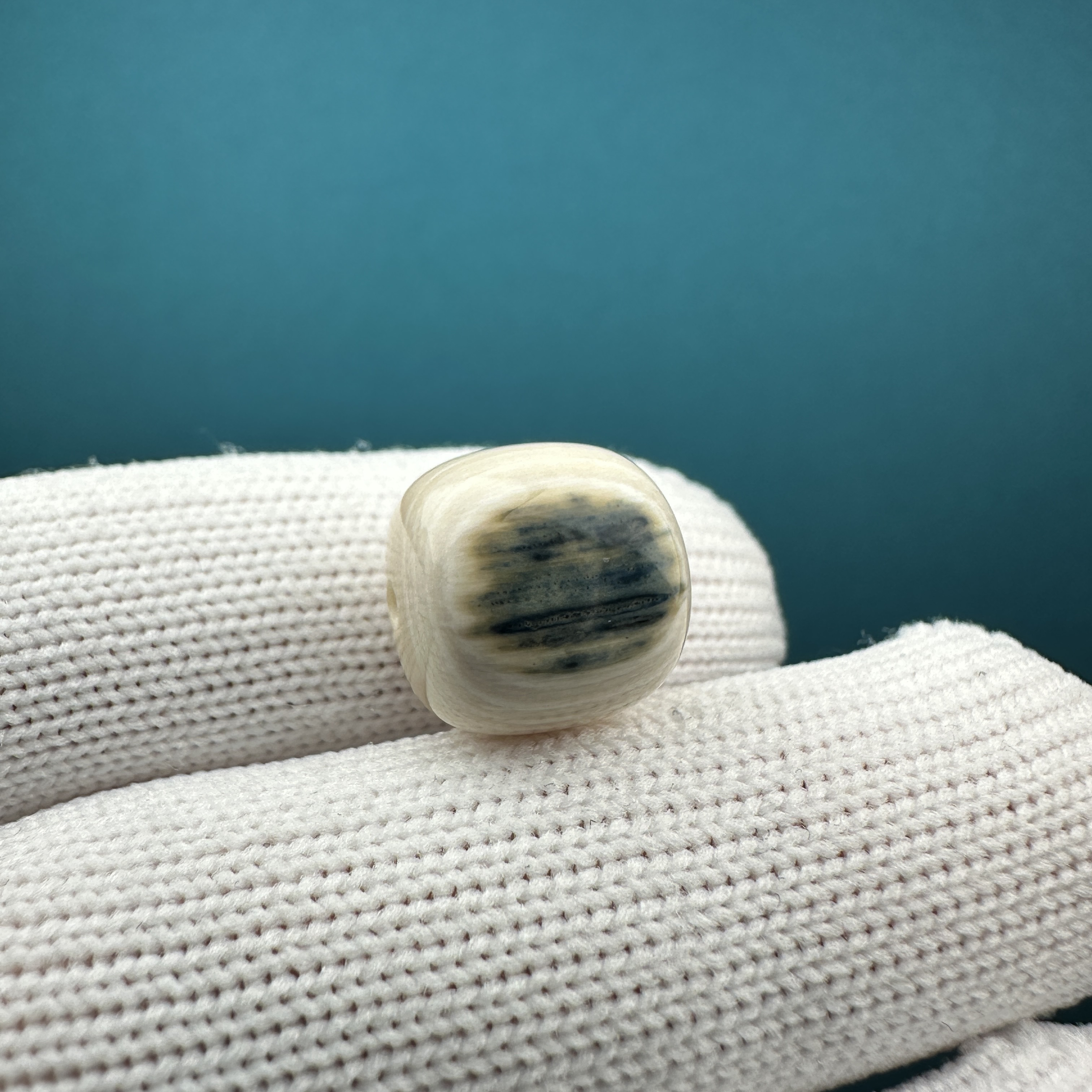 K22-08天然猛犸 蓝眼老型 12*12.2mm一物一图假一罚十