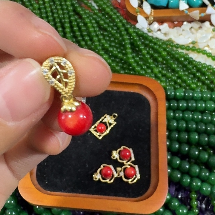 玛瑙/玉髓合金珠宝半成品11号打包