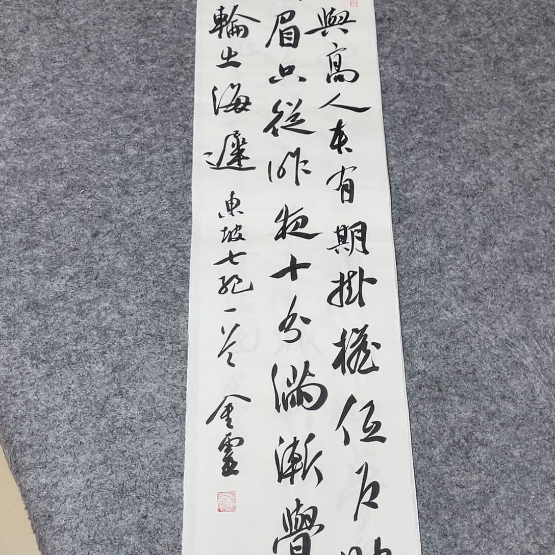 书法中书王金灵90×25