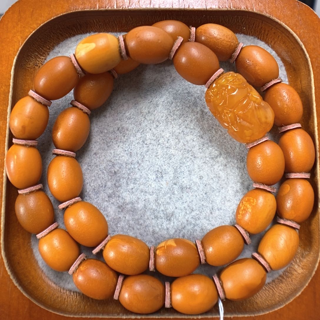 蜜蜡手串未镶嵌蜜蜡手串