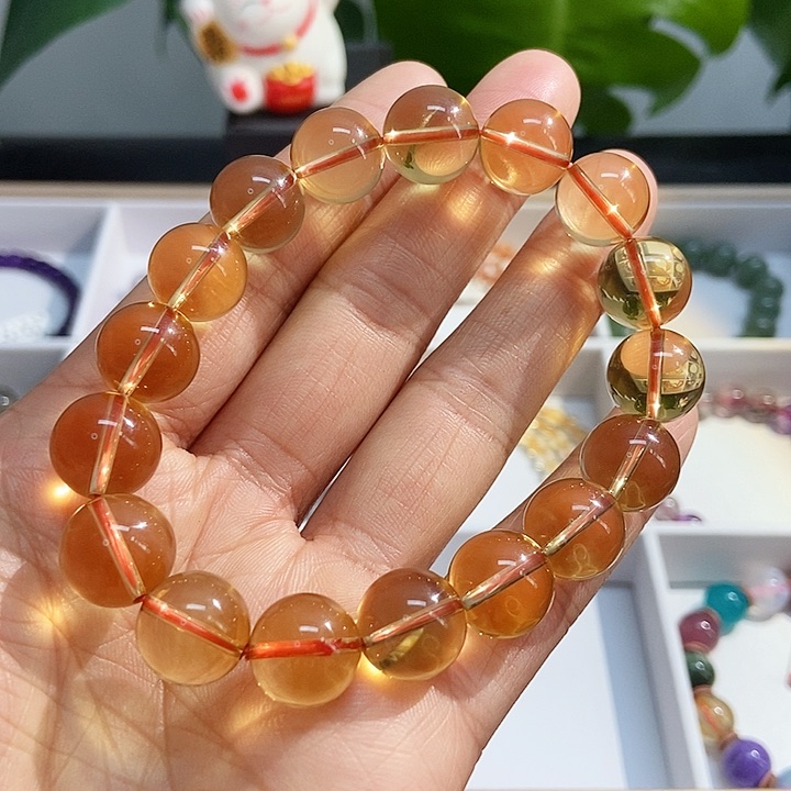 水晶手链未镶嵌黄水晶