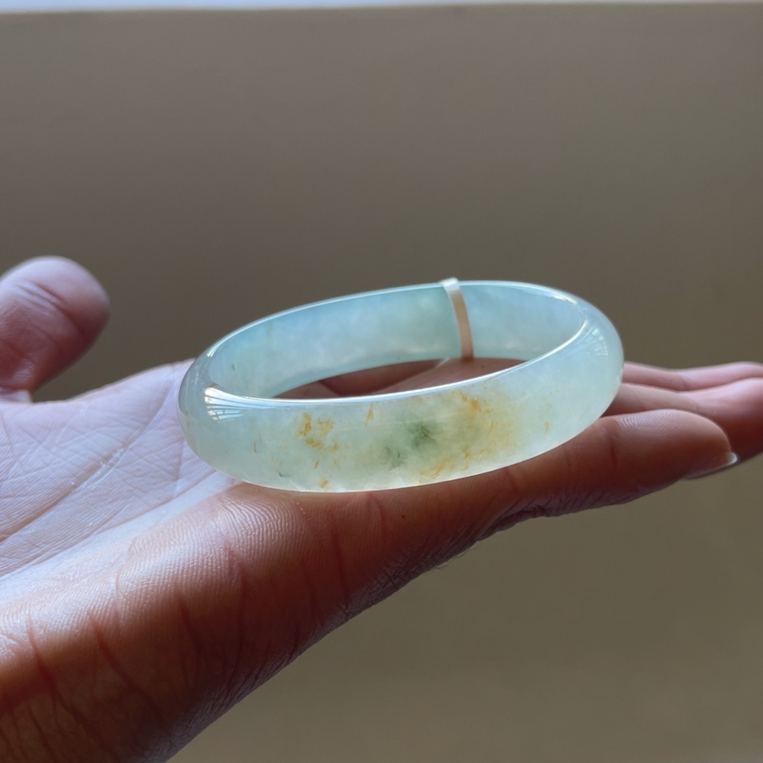 翡翠未镶嵌手镯53圈贵妃镯三天鉴赏期