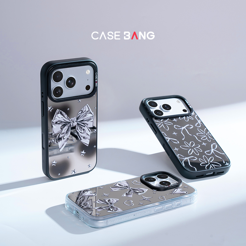 CASEBANG银翼蝴蝶结系列适用苹果iPhone17/16/华为三星磁吸手机壳