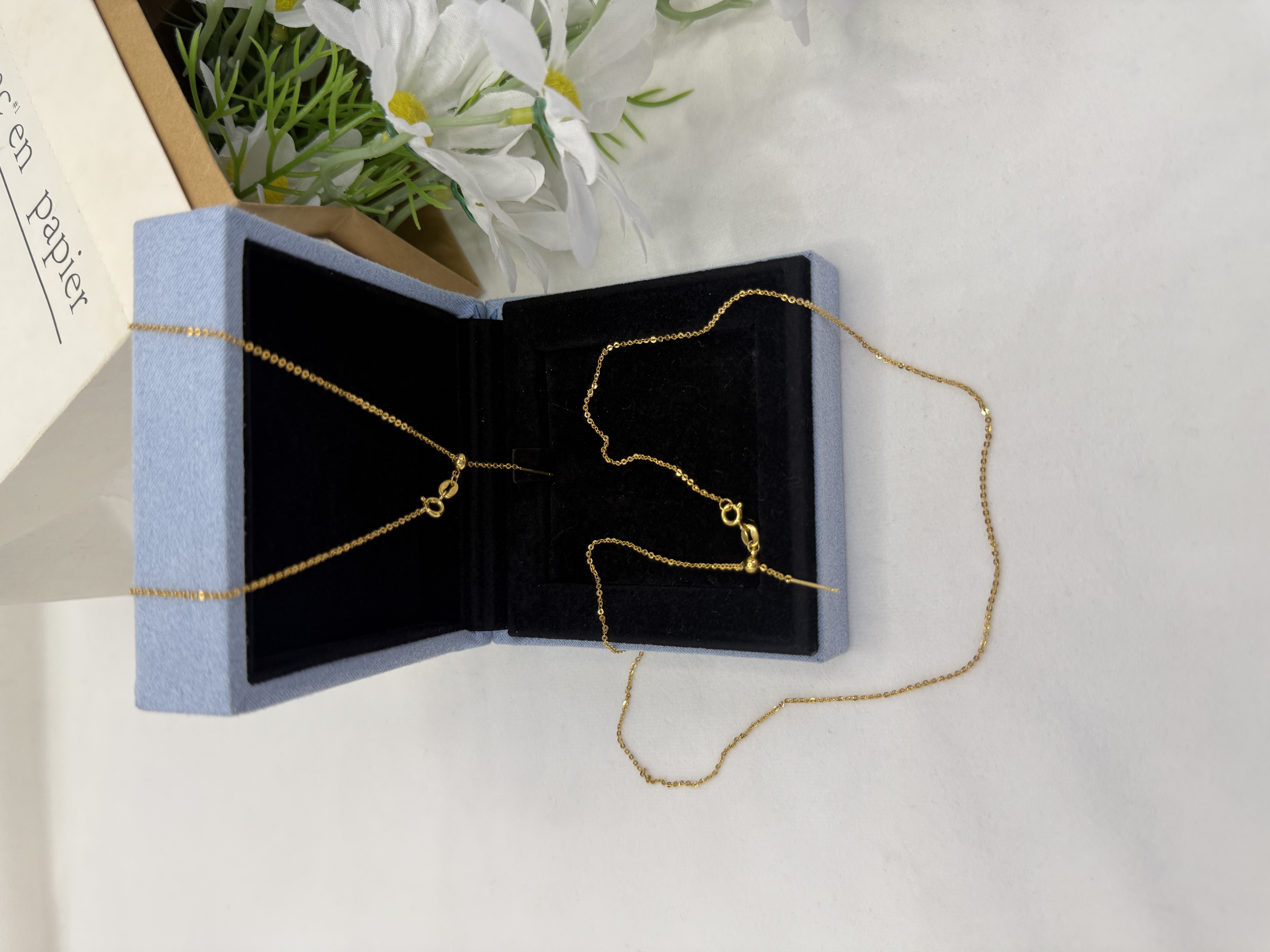 针式抽拉闪O链项链