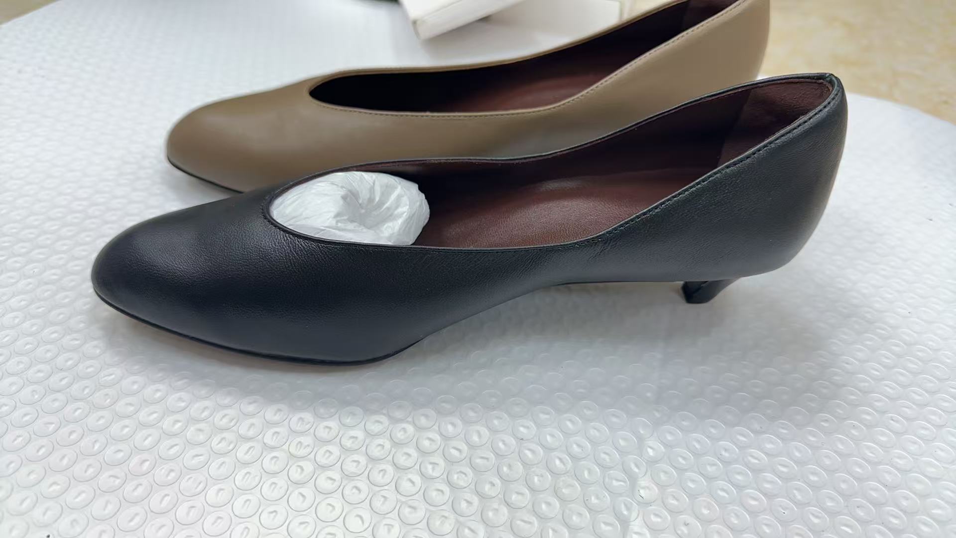 104皮鞋浅口单鞋法式懒