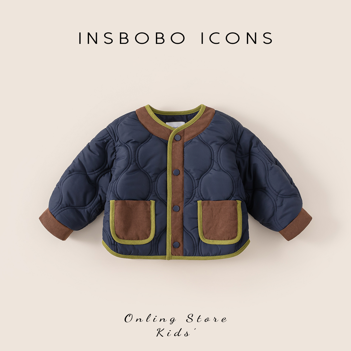 DY85226【冬】儿童外套（撞色绗棉外套）