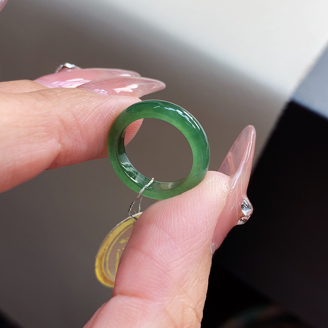 翡翠未镶嵌戒指5号