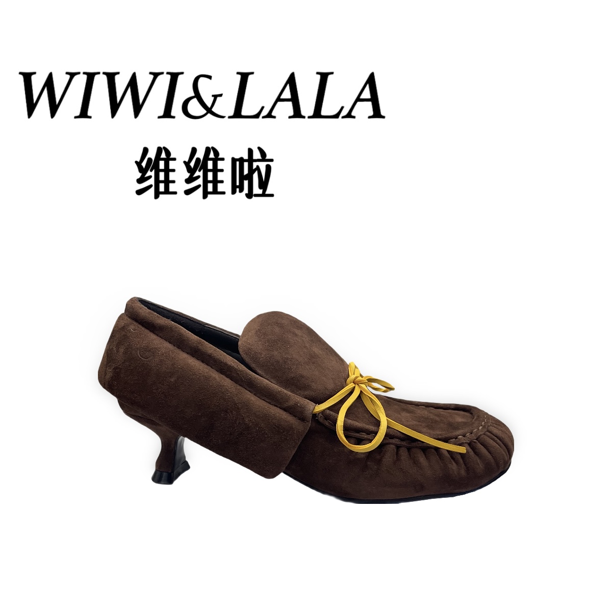 【维维啦】AW25羊京猫跟单鞋软底休闲鞋5022-5