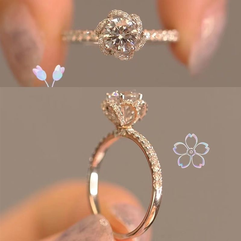 【南非优品】爱心手捧花 戒指  1.0