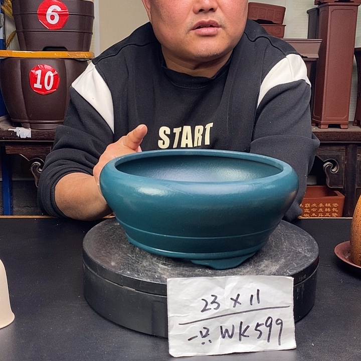 紫砂花盆货号一只WK599