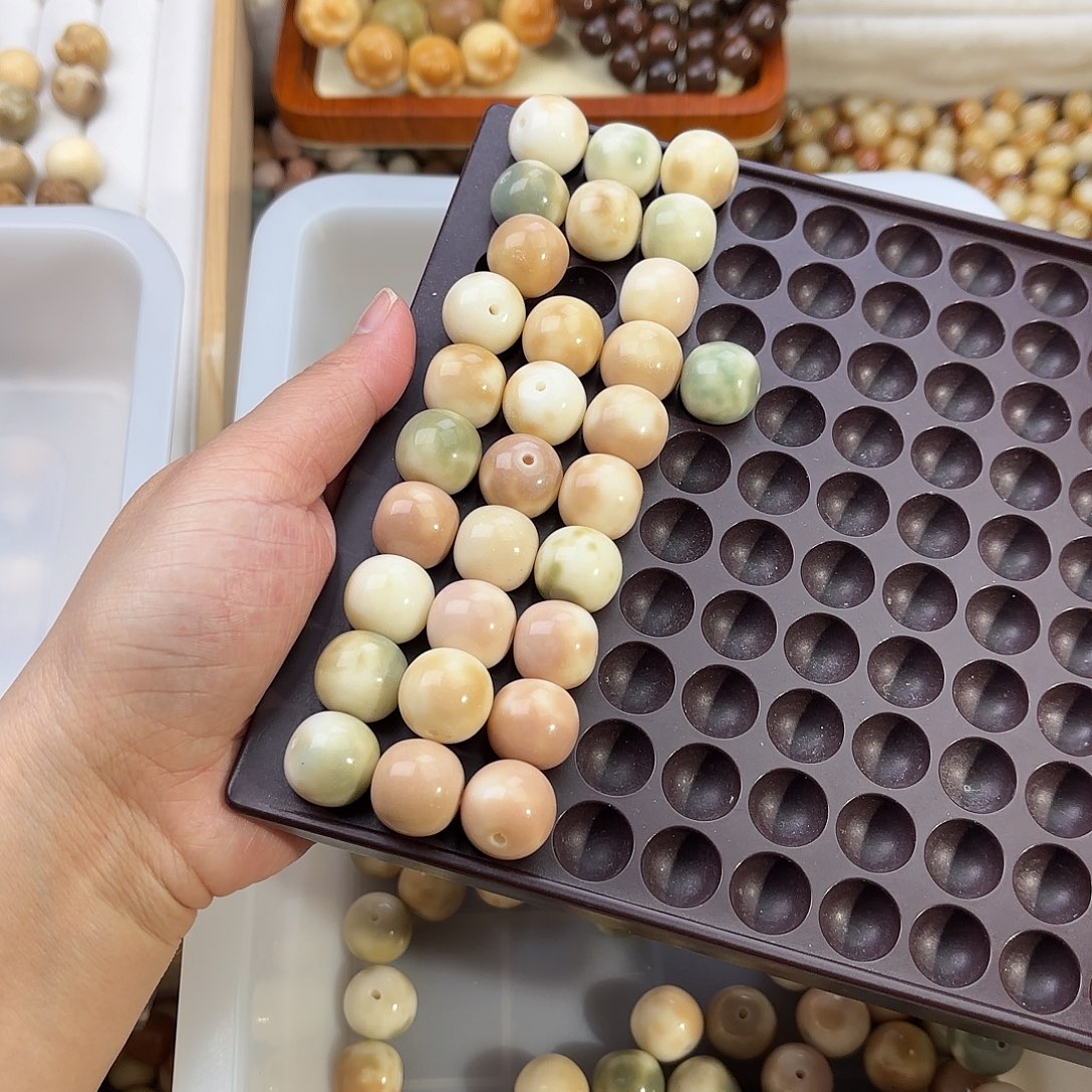 菩提根/象牙果手串卡16胖苹果瑕疵款30颗