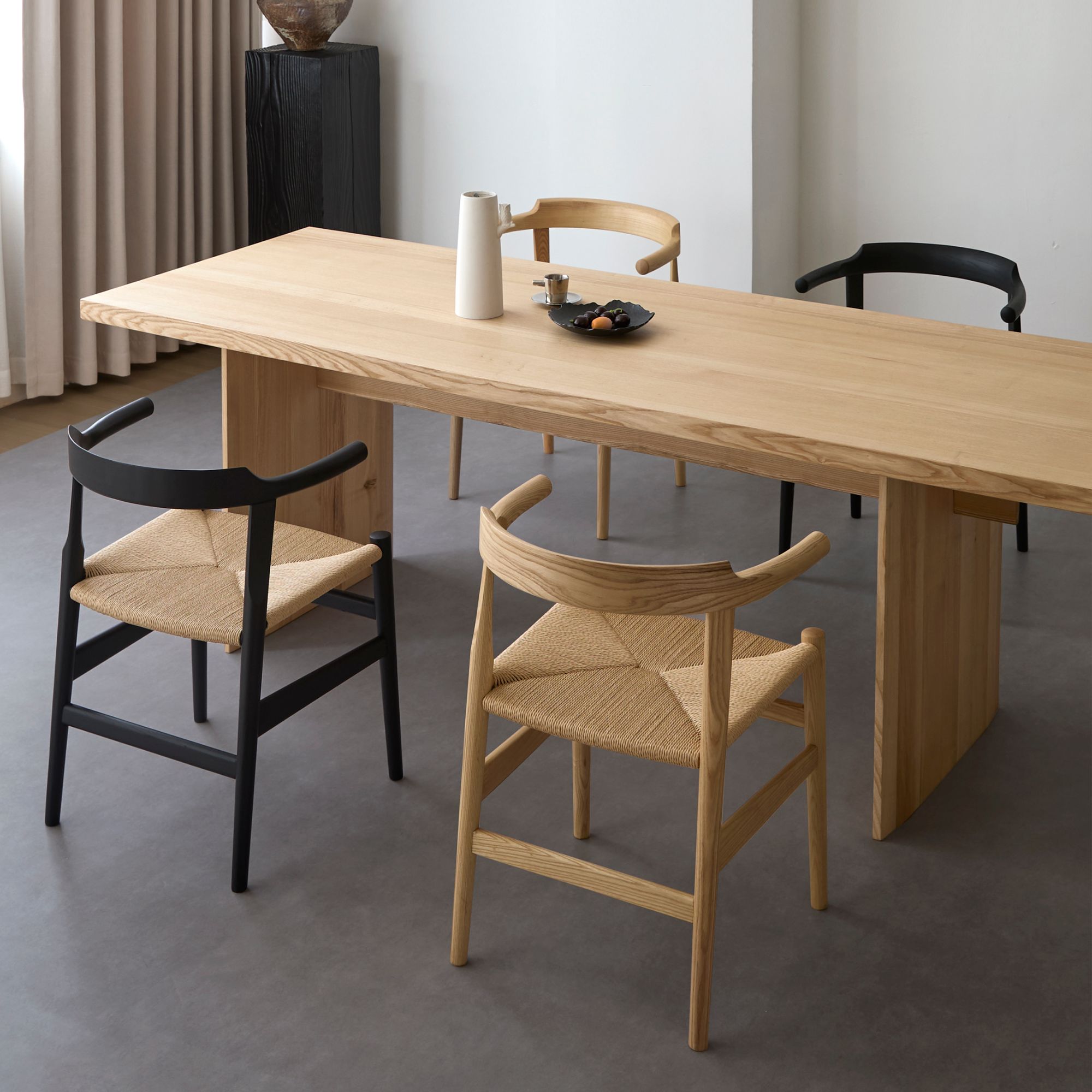 PP68工字椅白蜡木拾光椅餐椅茶椅