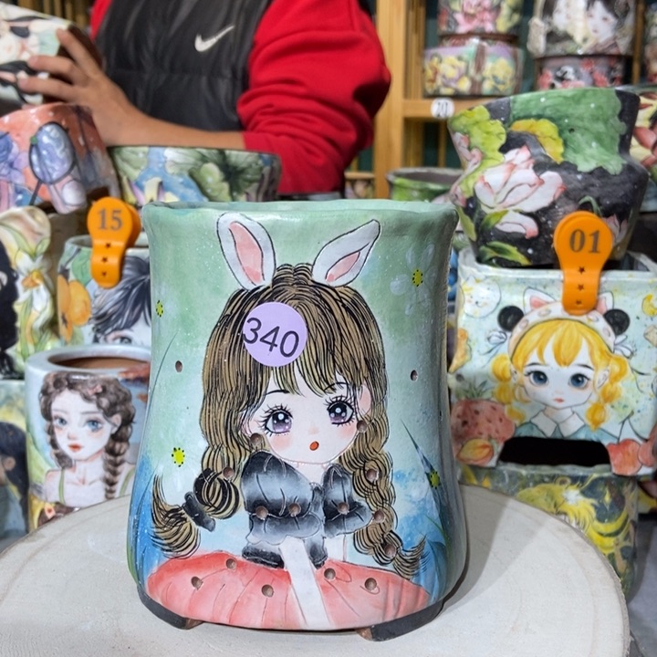 红陶景德镇艺术手绘作品