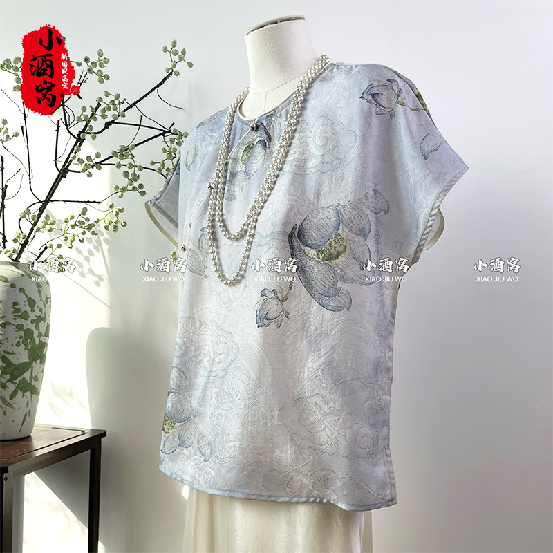 [雪莲]小酒窝新国风 新中式时尚气质显瘦上衣-61