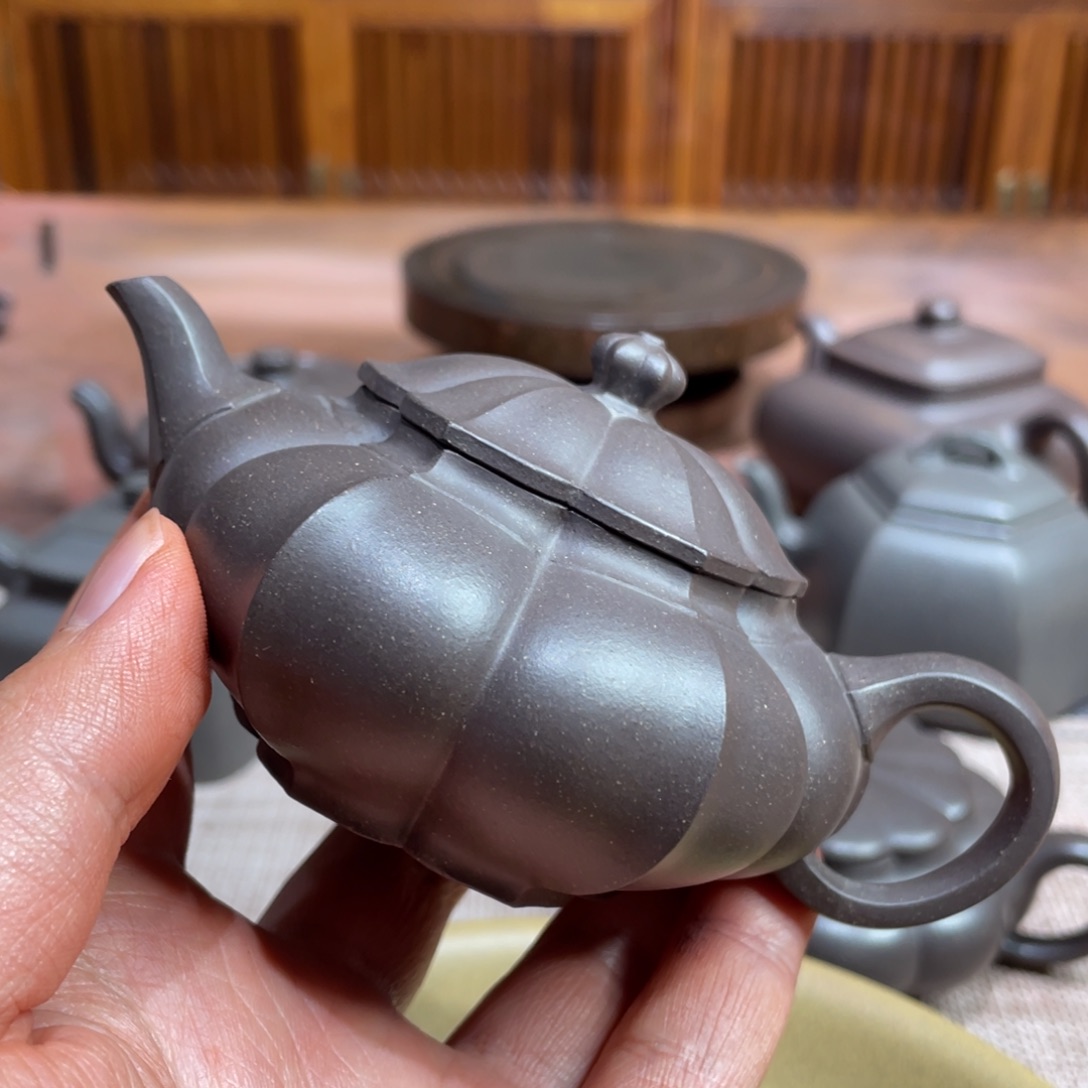 紫砂茶壶花*浓宜兴紫砂原矿紫砂壶