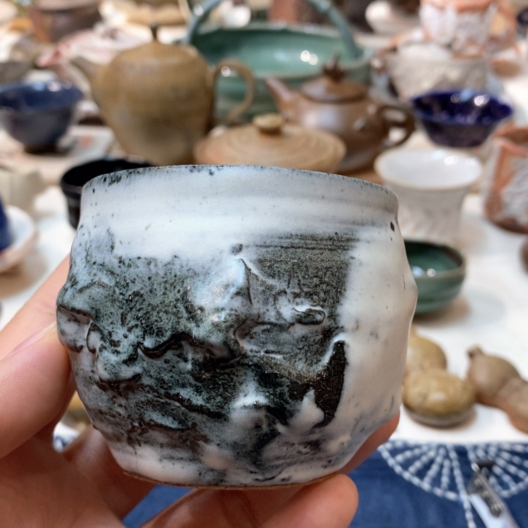 柴烧侘寂粗陶茶具