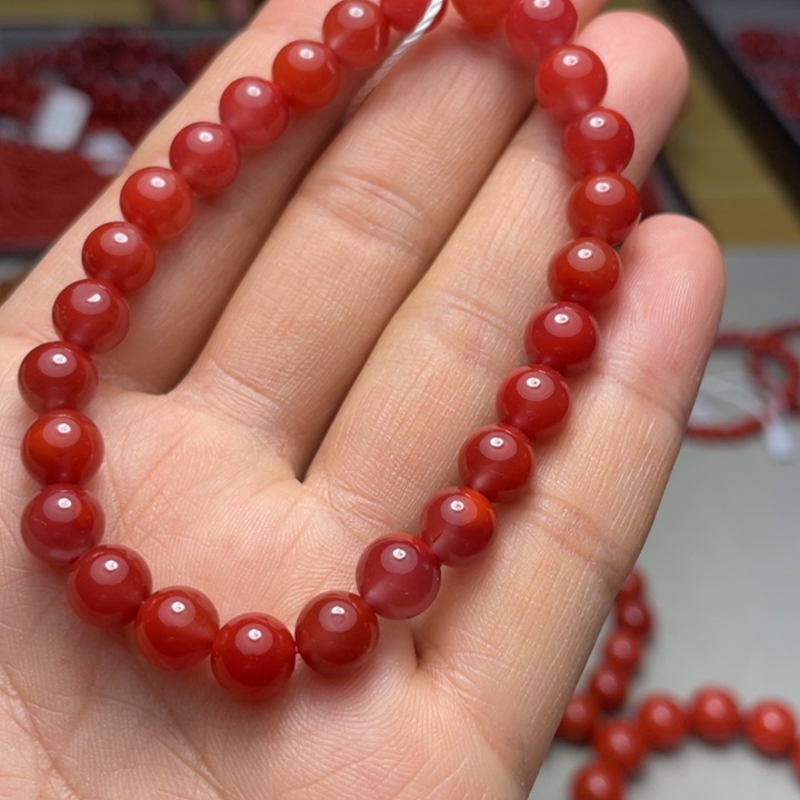 南红玛瑙手串7未镶嵌