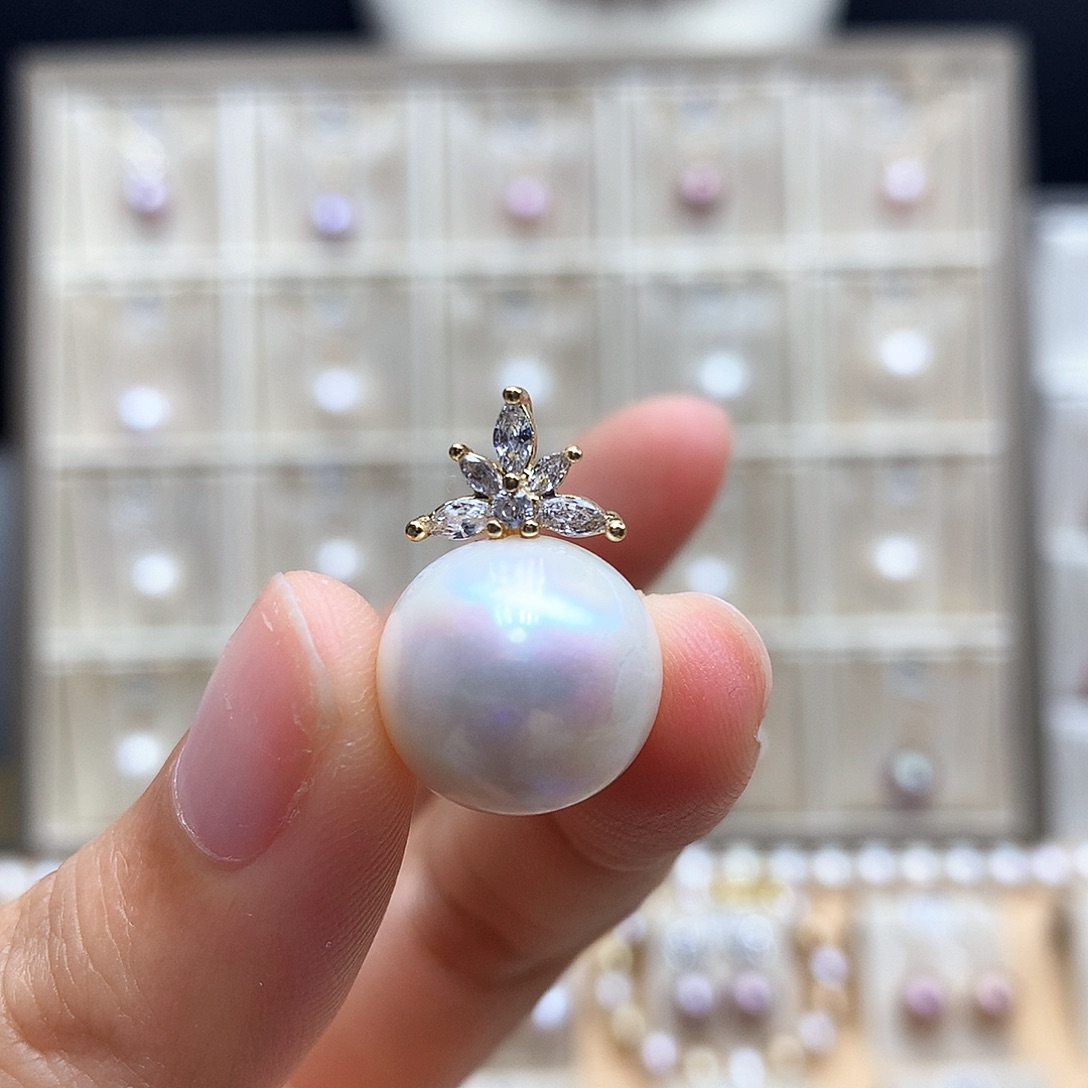 颈饰合金淡水珍珠