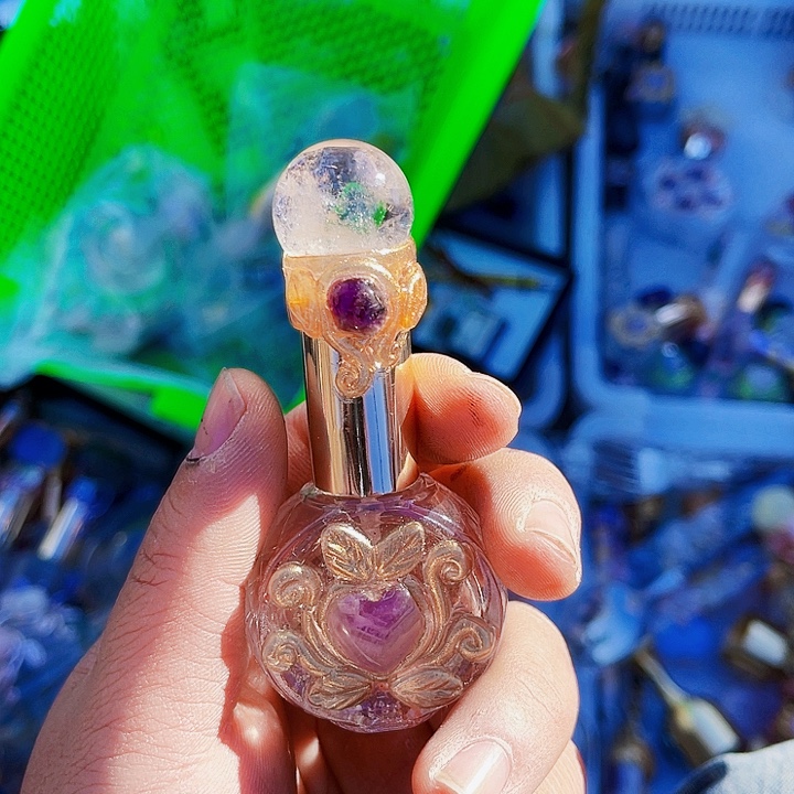 存***在摆件未镶嵌紫晶水晶