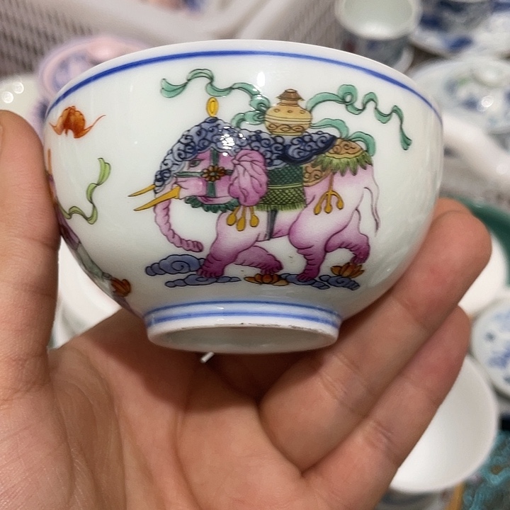 摆件陶景德镇陶瓷主人杯2344