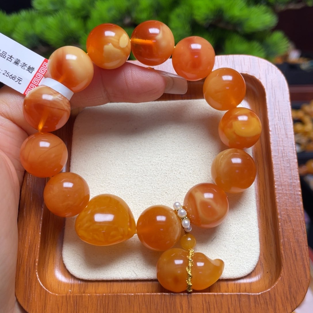 未镶嵌蜜蜡手链手串