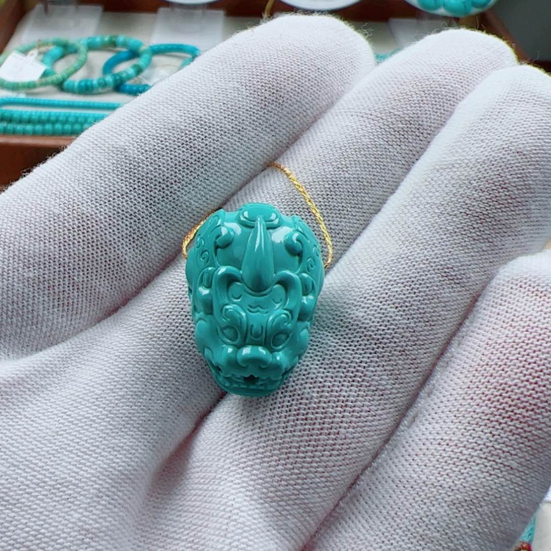 绿松石挂件未镶嵌1个