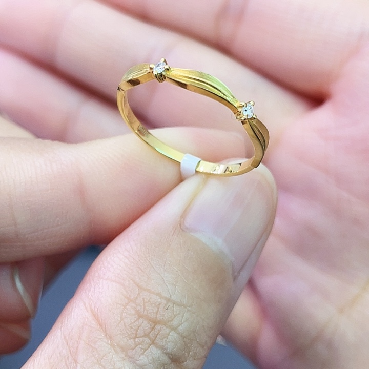 钻石戒指/指环18K金镶嵌