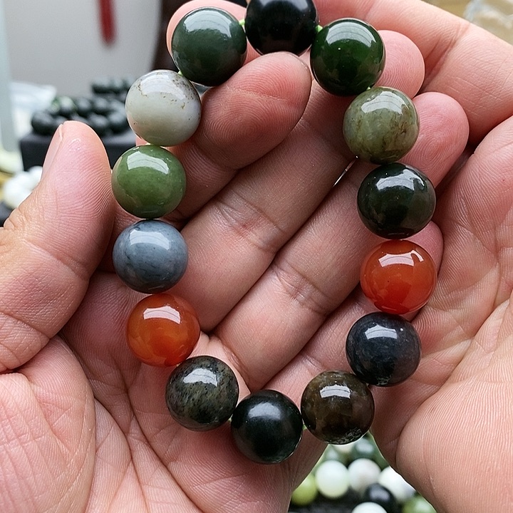 【闪购商品】未镶嵌手链和田玉16多宝