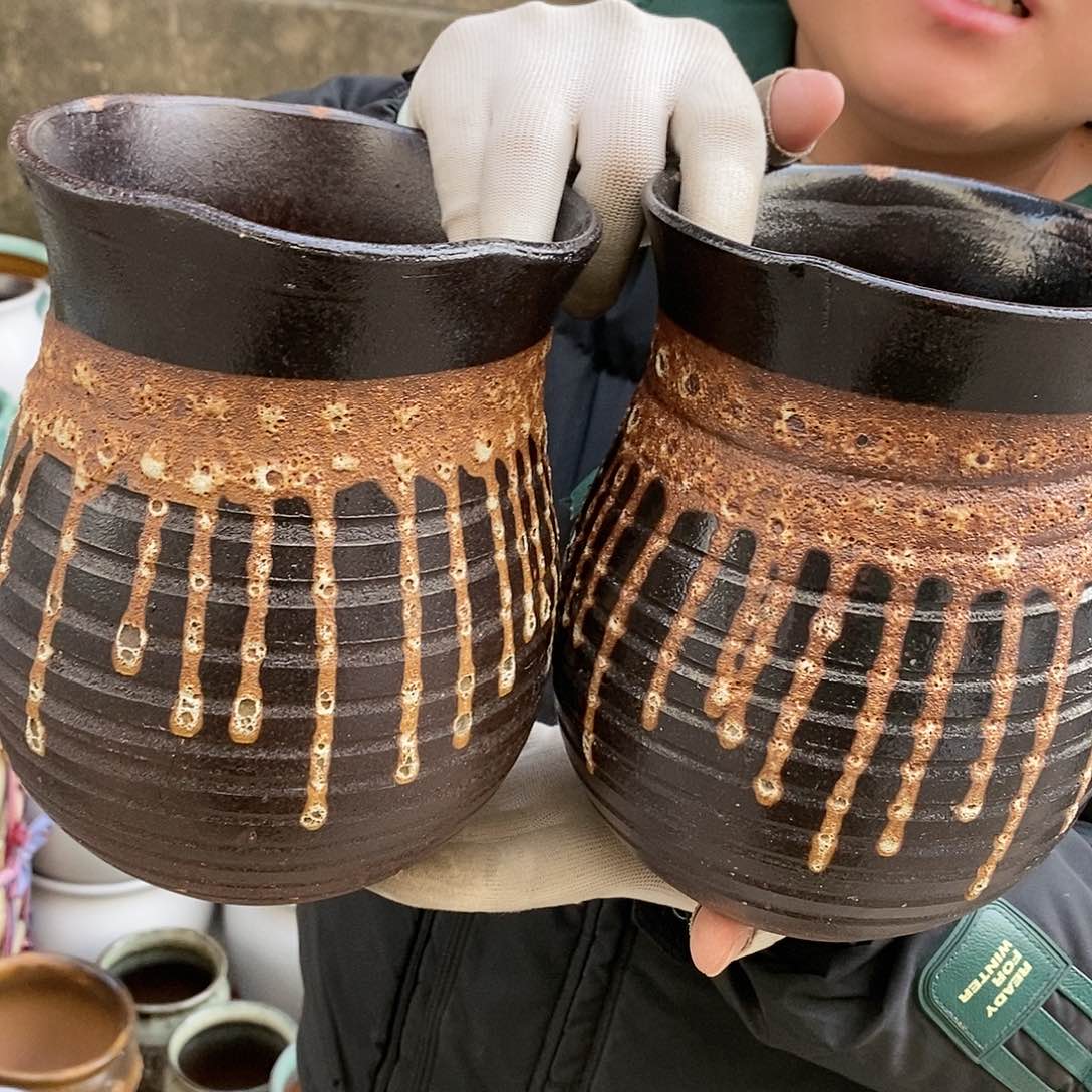 紫砂花盆瑕疵口15高20