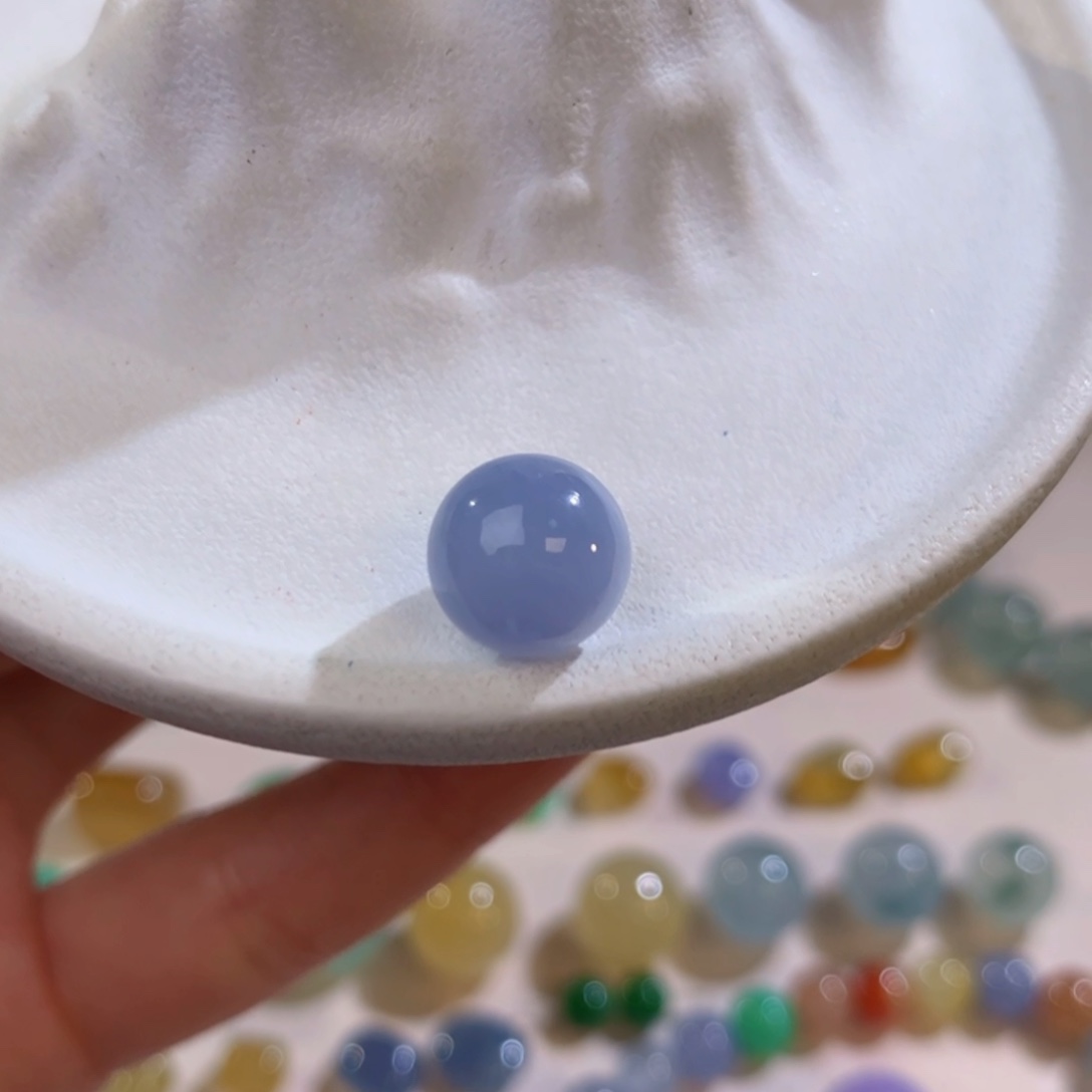 定制翡翠未镶嵌 毛货抛光定制 薰衣草紫 卡9.6 yy