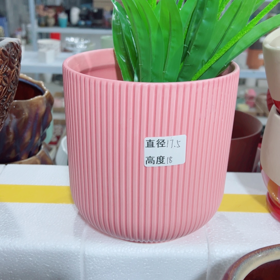 有孔，陶瓷花盆满10米包邮发货